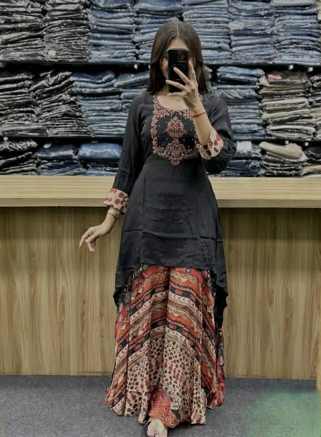 স্কার্ট প্লাজো টু পিস